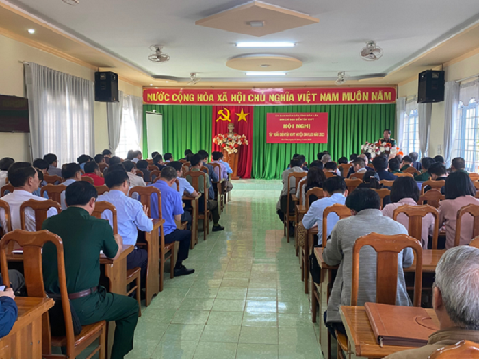 Hội nghị tập huấn diễn tập khu vực phòng thủ huyện Ea H’leo năm 2023